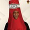 Classic Ketchup Bottle Adult Costume Funny Food Tunic Red Head-In Design Halloween Outfit